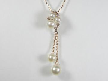 淡水真珠のネックレスK18PG ピンクゴールド